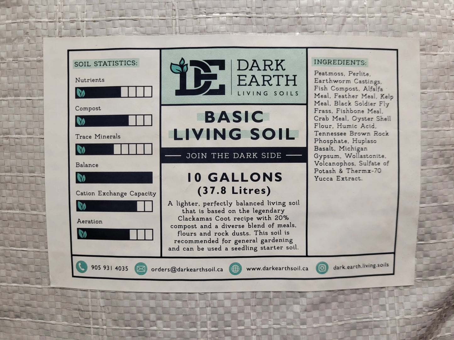 Dark Earth Living Soil
