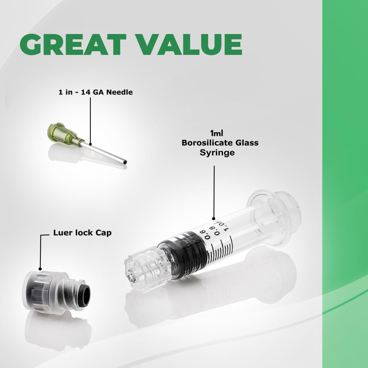 Borosilicate Glass Syringe 1mL