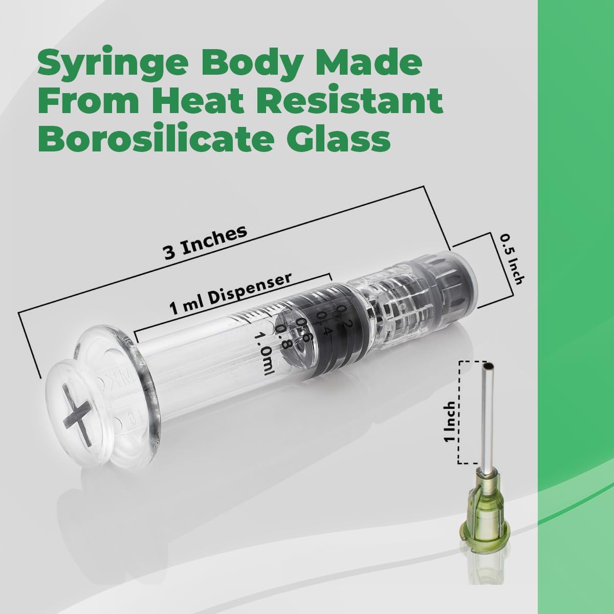 Borosilicate Glass Syringe 1mL