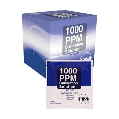 Solutions d'étalonnage TDS NaCl HM Digital