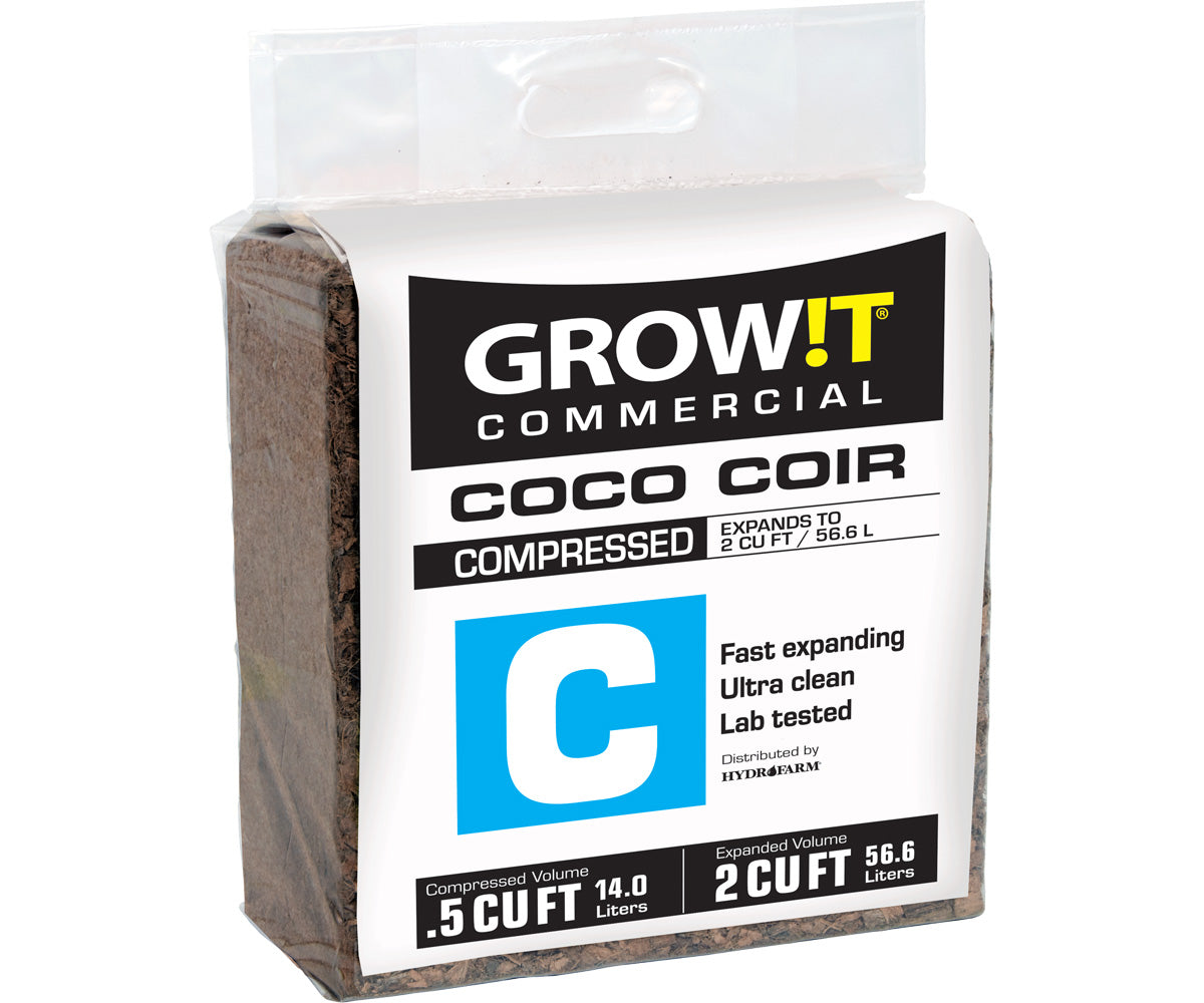 GROW!T Commercial Coco Coir 5KG Bale (Commande spéciale)
