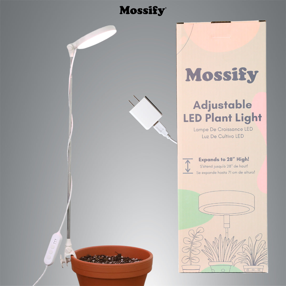 Plant Light 28" Adjustable