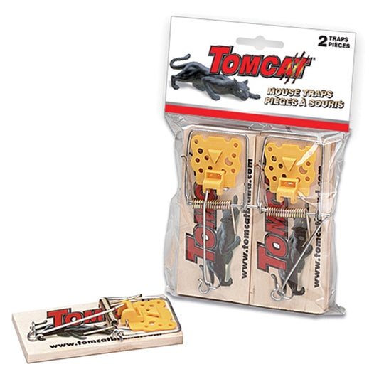 Tomcat Mouse Wood Traps (2-Pack)