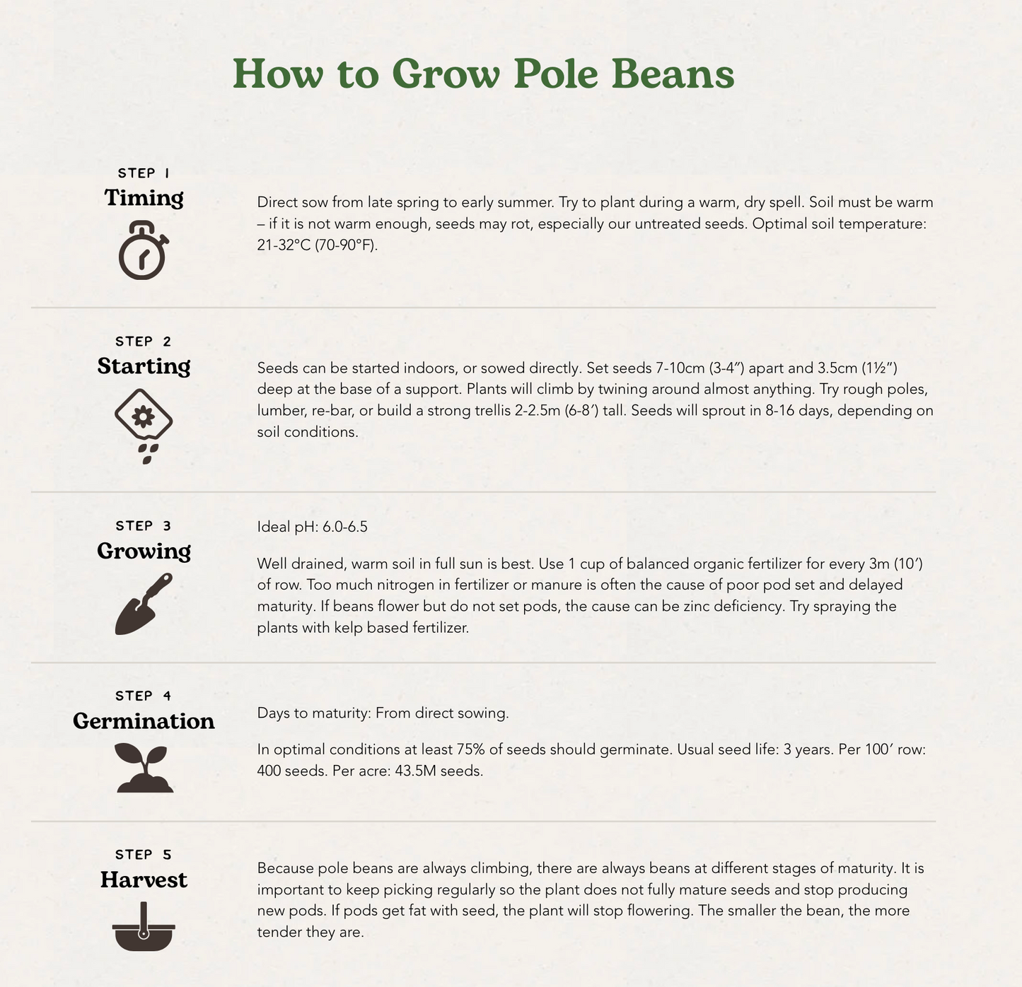 West Coast Seeds (Kentucky Wonder Brown Bean)