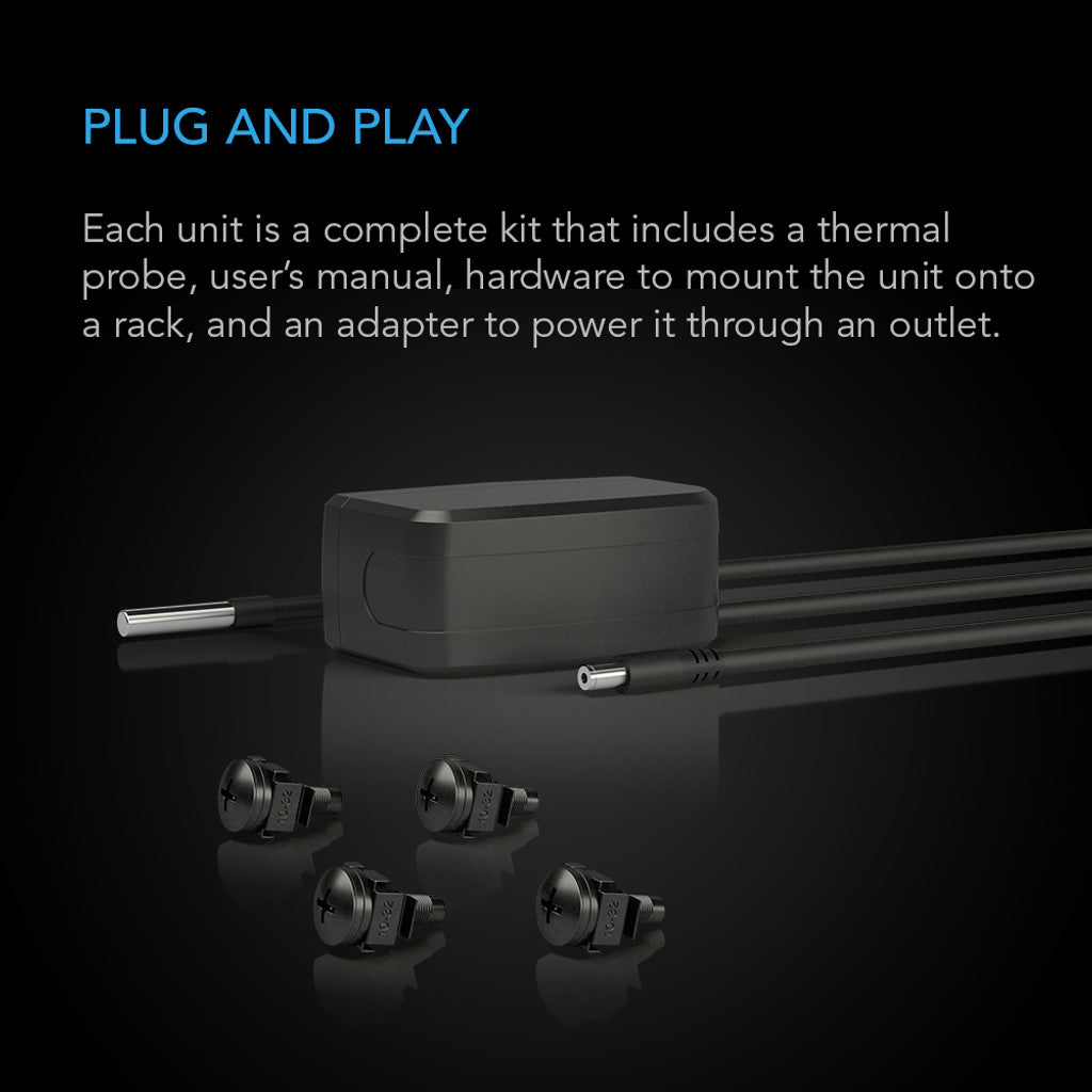AC Infinity CLOUDPLATE, Quiet Rack Cooling Fan System, In take & Exhaust