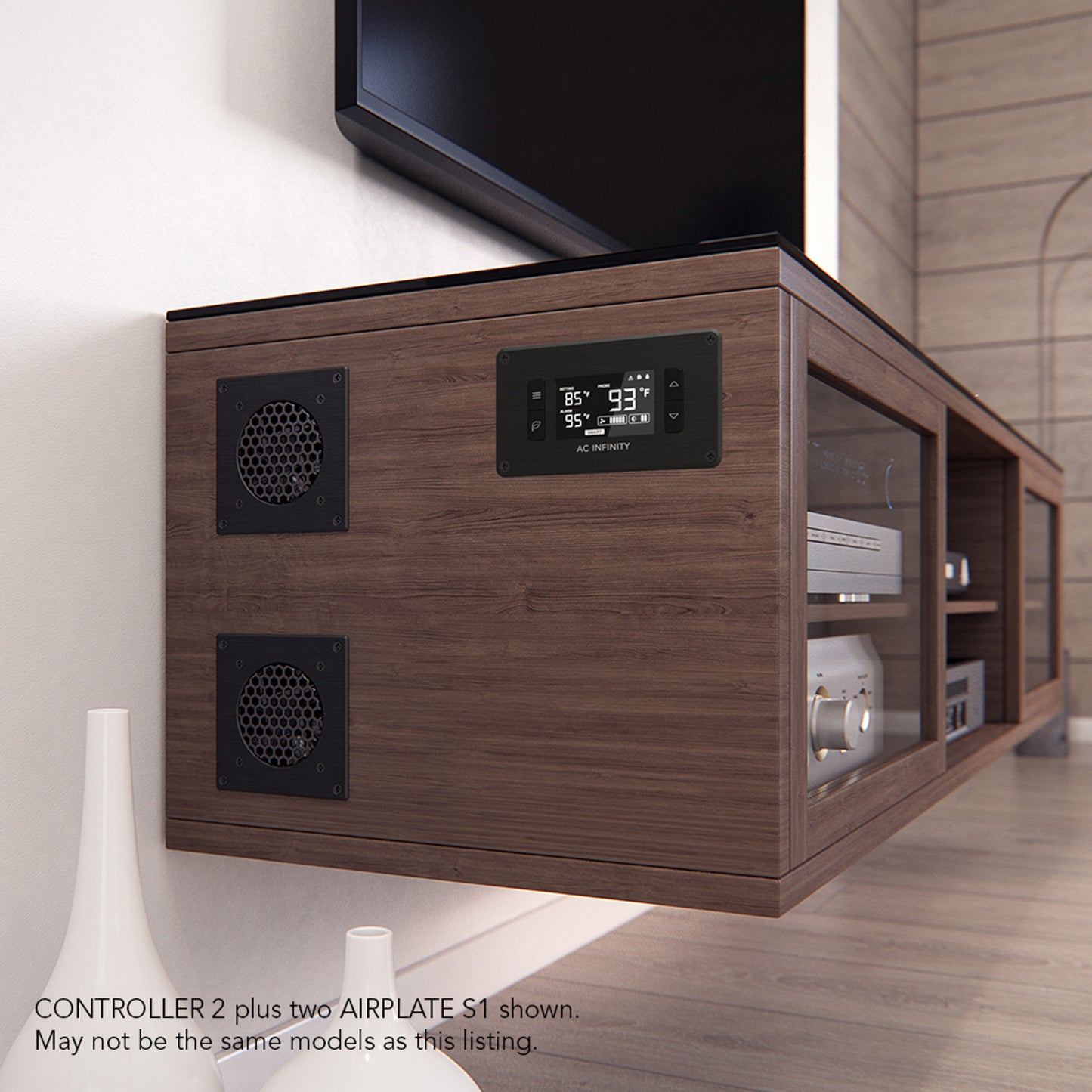 AC Infinity AIRPLATE S-Series, Home Theater & AV Quiet Cabinet Cooling Fan System