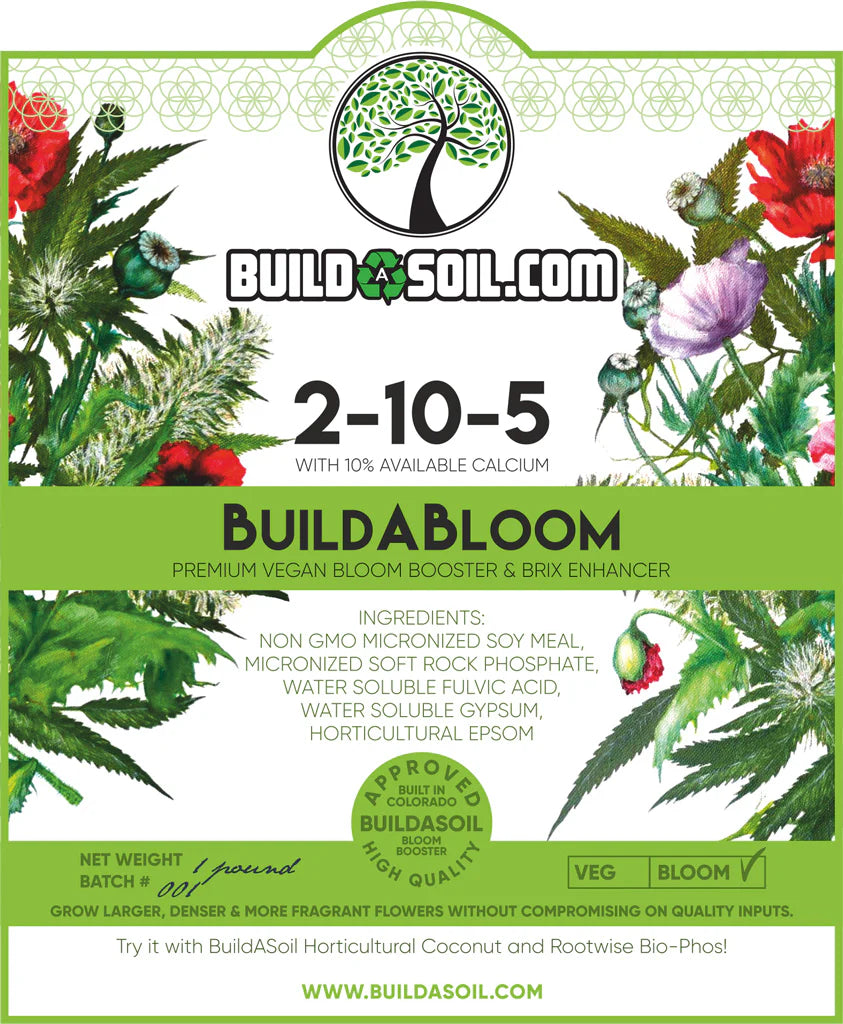 BuildASoil Build-A-Bloom (Booster de floraison végétalien haut de gamme et rehausseur Brix)