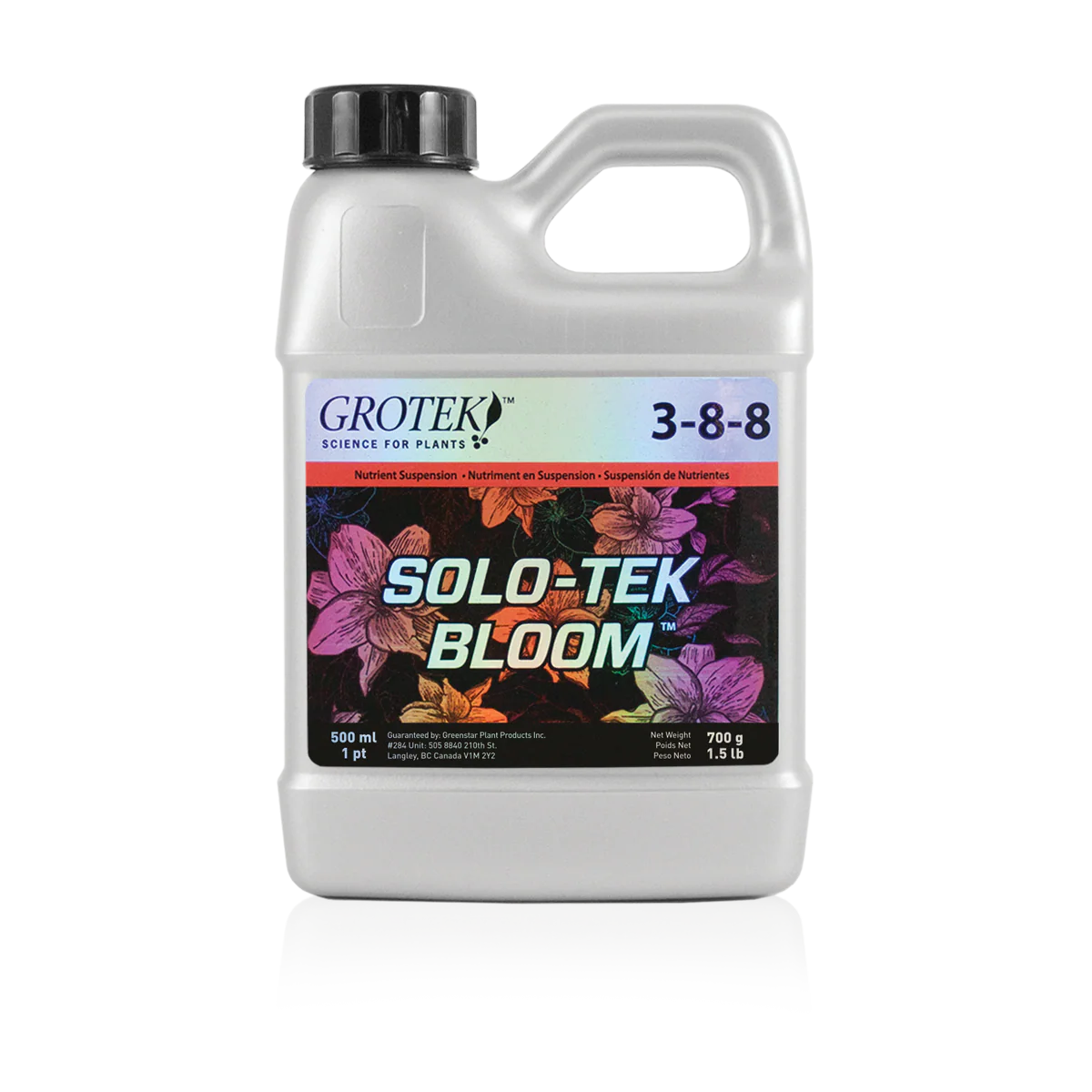 Grotek Solo-Tek Bloom 500mL (3-8-8) (CLEARANCE 30% OFF)