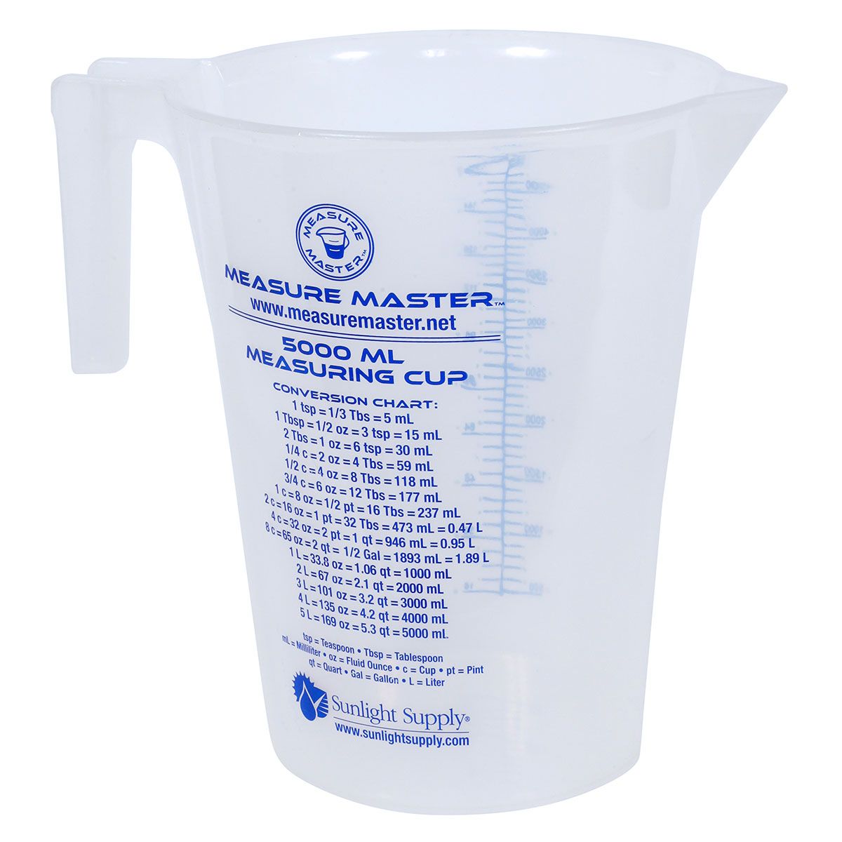 Measure Master® 量筒(500 mL、1L 和 5L)