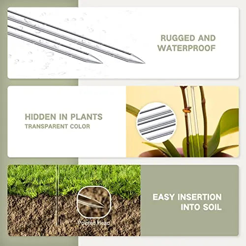 Clear Acrylic Plant Stakes (1.3 Feet)