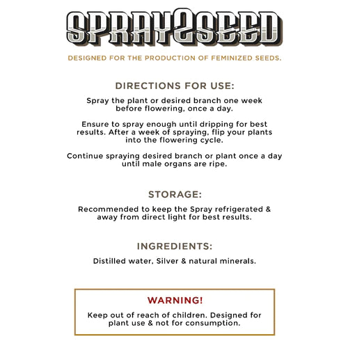Spray2Seed 胶体银喷雾(8 盎司)
