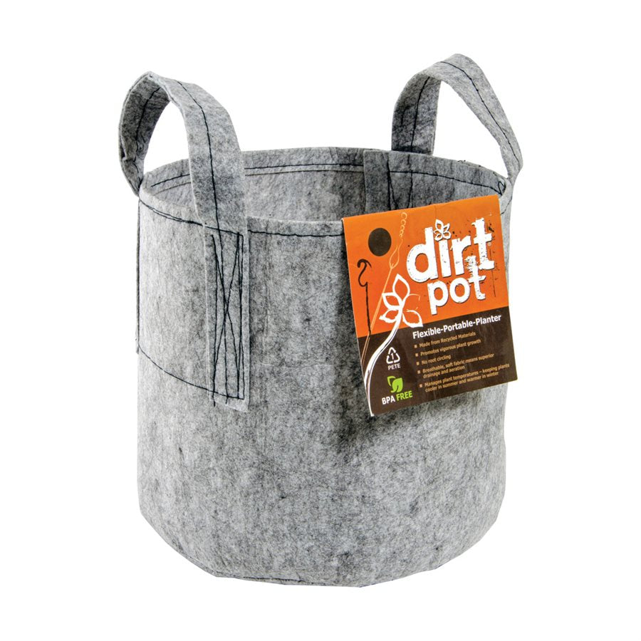 Hydrofarm Dirt Pot Flexible Portable Planter With Handles