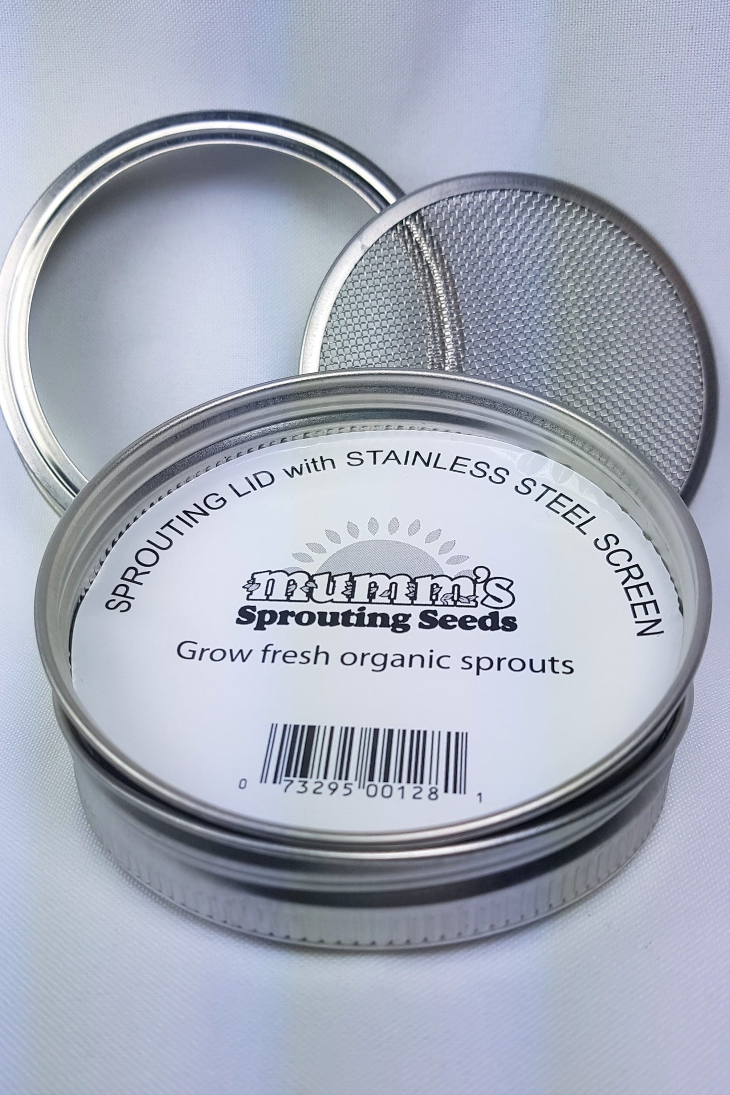 Mumm's Sprouting Seeds Glass Jar & Lid 1L