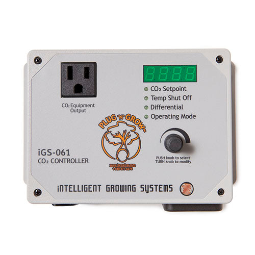 Plug N Grow CO2 智能控制器,带高温关闭功能 (IGS-061)