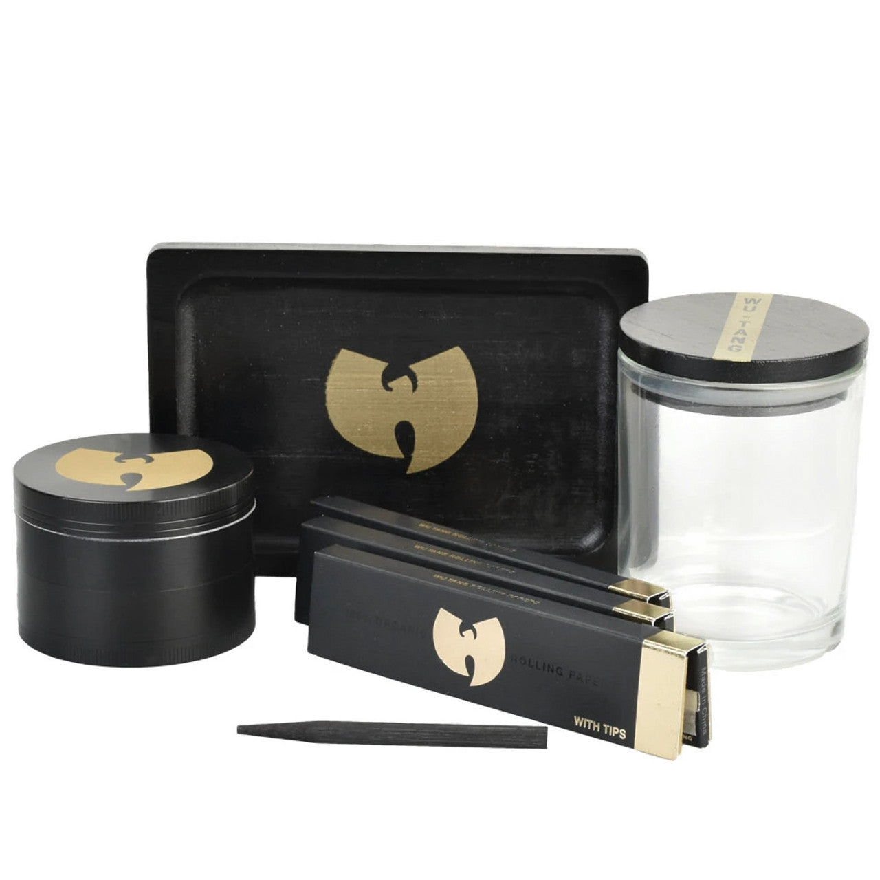 Wu-Tang 豪华烟熏套件(带罐子、传粉器、托盘和纸张)(特别订购)