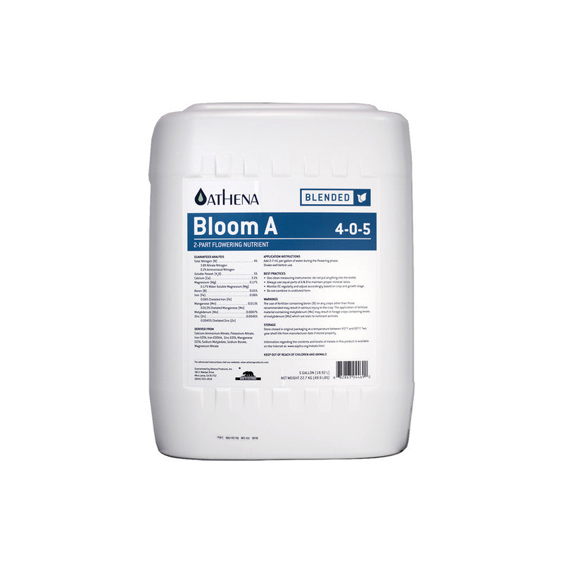 Athena Nutrients Blended Bloom 2-Part Flowering Nutrient Part A 20 Litre