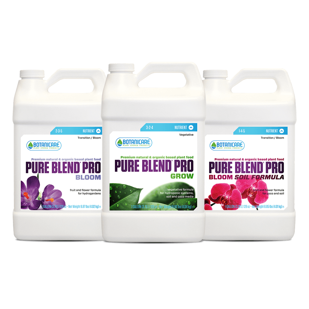 Botanicare Pure Blend Pro Bloom, Grow, Bloom Soil Natural Organic Plant Food Bundle