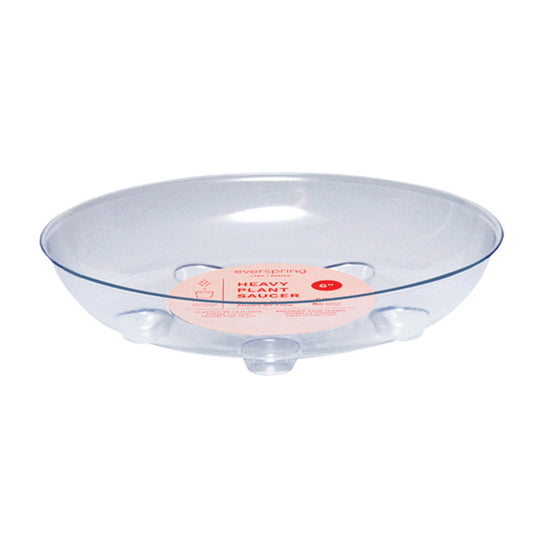 clear heavy plant foot saucers