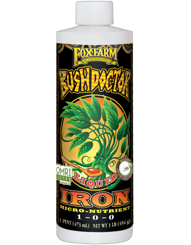 Fox Farm BushDoctor Liquid Iron Plant Nutrients 1 Pint