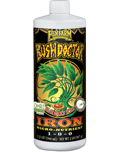 Fox Farm BushDoctor Liquid Iron Plant Nutrients 1 Quart