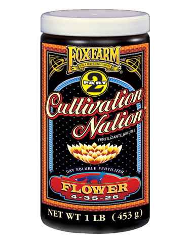 Fox Farm Nutrients Cultivation Nation Soluble Plant Fertilizer Nutrients Flower 1 Pound
