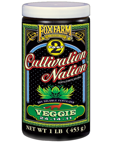 Fox Farm Nutrients Cultivation Nation Soluble Plant Fertilizer Nutrients Veggie 1 Pound