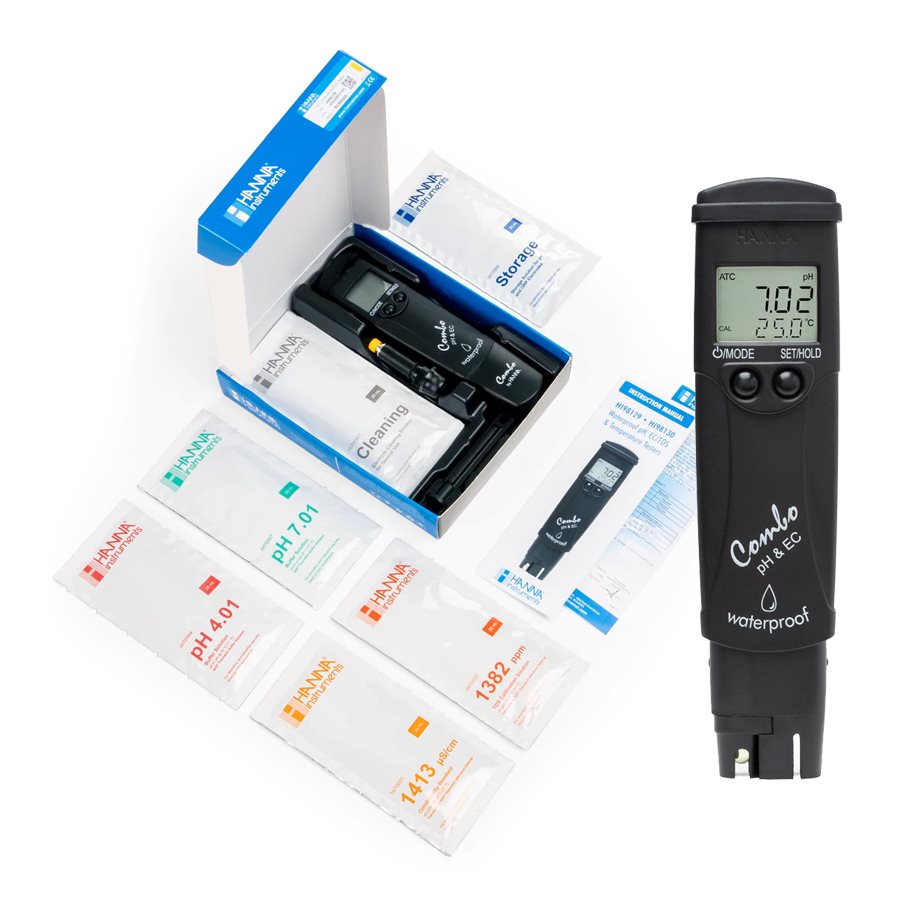HANNA pH/EC/TDS Tester (High Range) (HI98130) | Urban Grow Garden