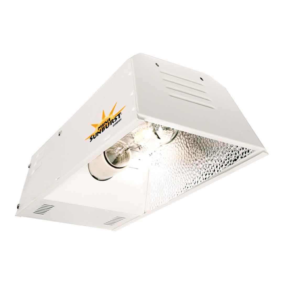hydrofarm mini sunburst reflector with hps lamp