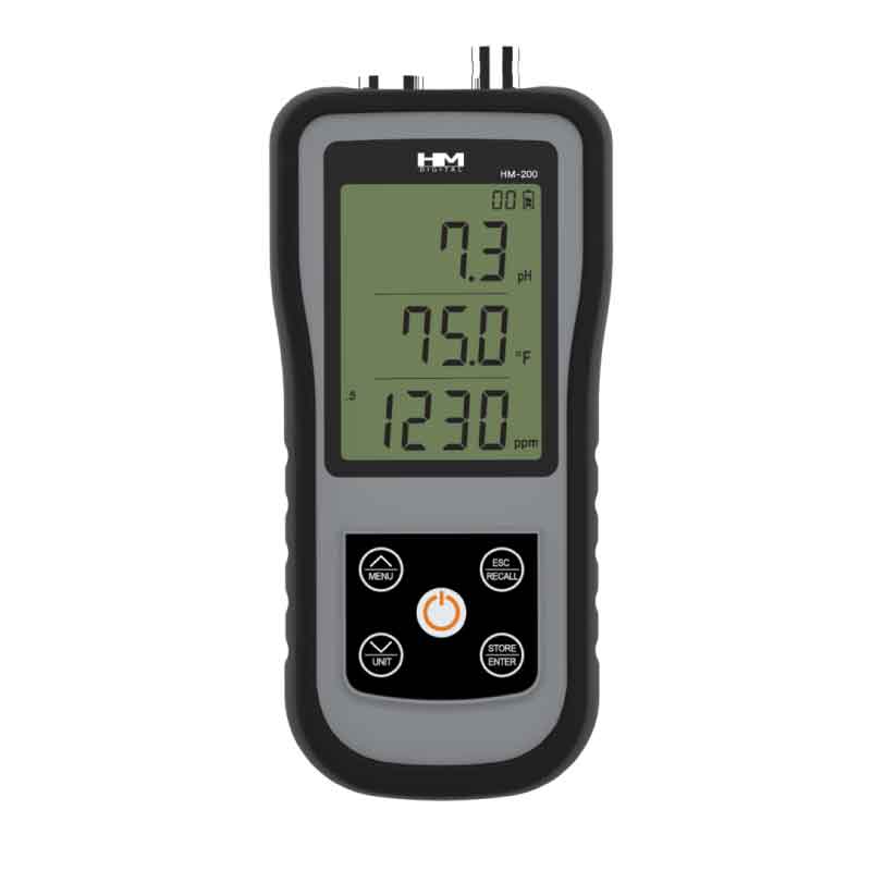 Compteur combiné pH/EC/TDS/Temp HM Digital HydroMaster (HM-200)