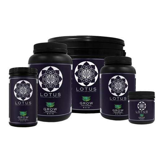 Lotus Nutrients Premium Hydroponic Powder Nutrients Grow Pro Series All Sizes