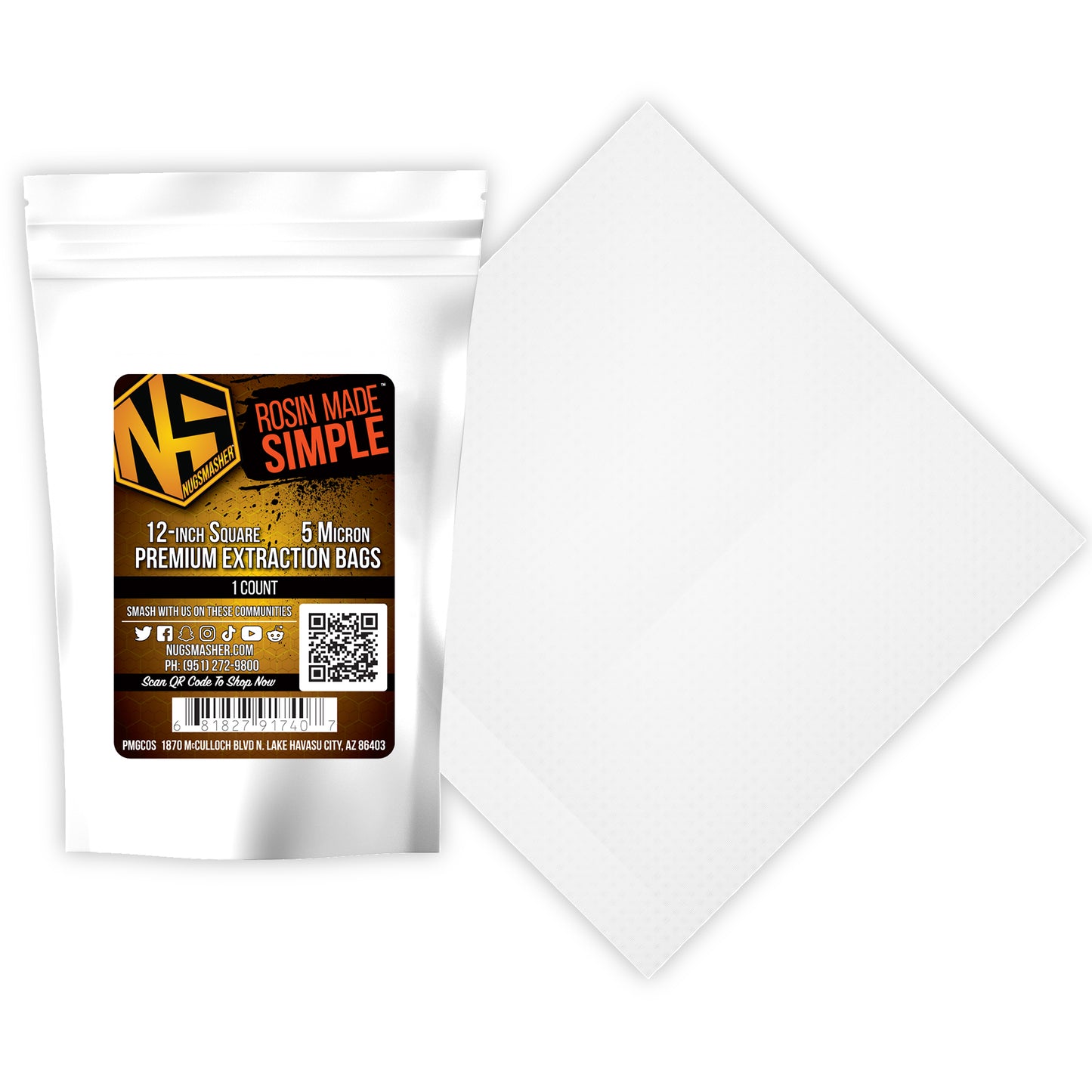 NugSmasher Premium Fine Filter Mesh Squares 12" (Sale 10% OFF)