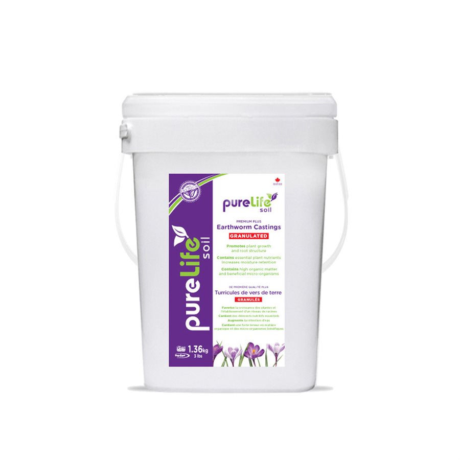 Pure Life Premium Plus Organic Earthworm Castings Granulated 1.36 KG