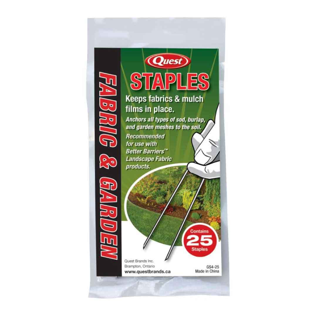 quest fabric and garden metal burlap staples 25 pack