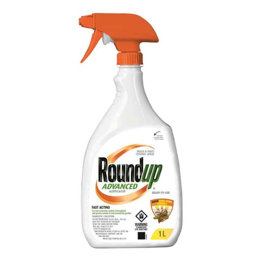 roundup advanced grass and weed control spray 1 litre rtu