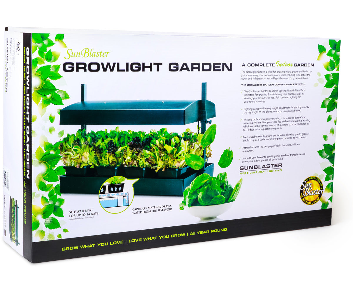 sunblaster t5ho growlight garden box