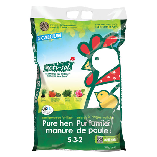 ACTI-SOL Pure Hen Manure Fertilizer Granular (5-3-2) (OMRI)