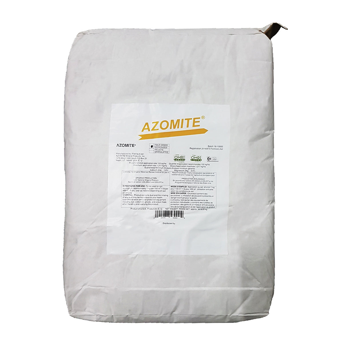 Azaim Dust Black Swallow Azomite Rock Dust | Urban Grow Garden Supply