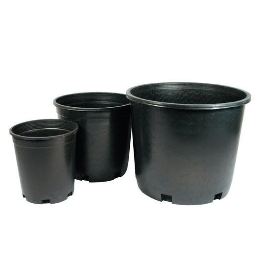 Nursery Plastic Hard Pots (Black)