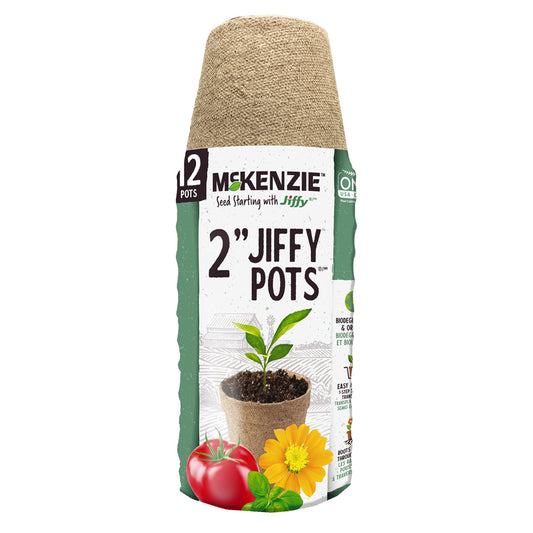 McKenzie Jiffy Biodegradable Round Pots