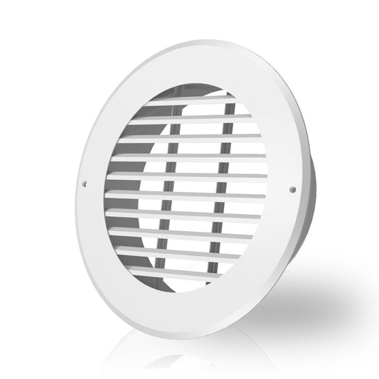 AC Infinity Wall-Mount Duct Grille Vent (White Steel)