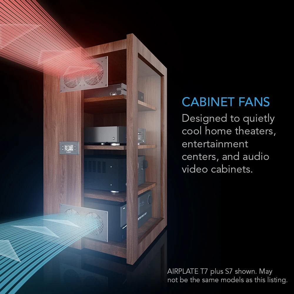 ACI AIRPLATE T-Series, Home Theater & AV Quiet Cabinet Cooling Fan System