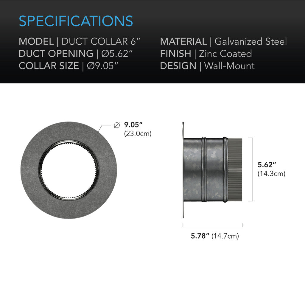 AC Infinity Ducting Collar 4" & 6"