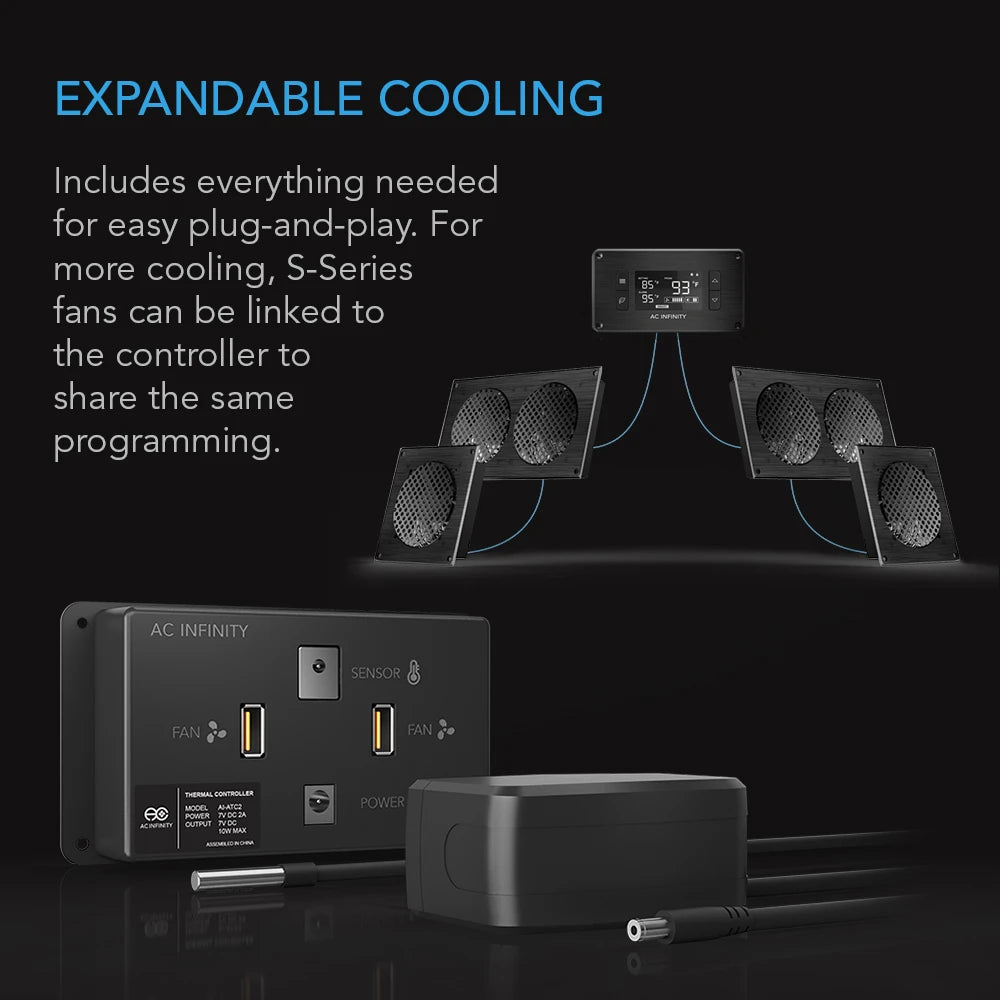 ACI AIRPLATE T-Series, Home Theater & AV Quiet Cabinet Cooling Fan System