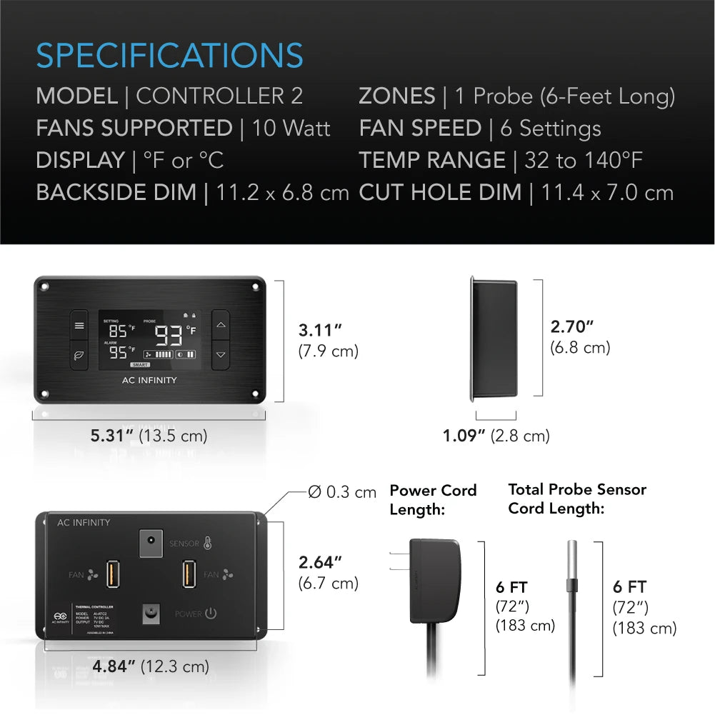 ACI AIRPLATE T-Series, Home Theater & AV Quiet Cabinet Cooling Fan System