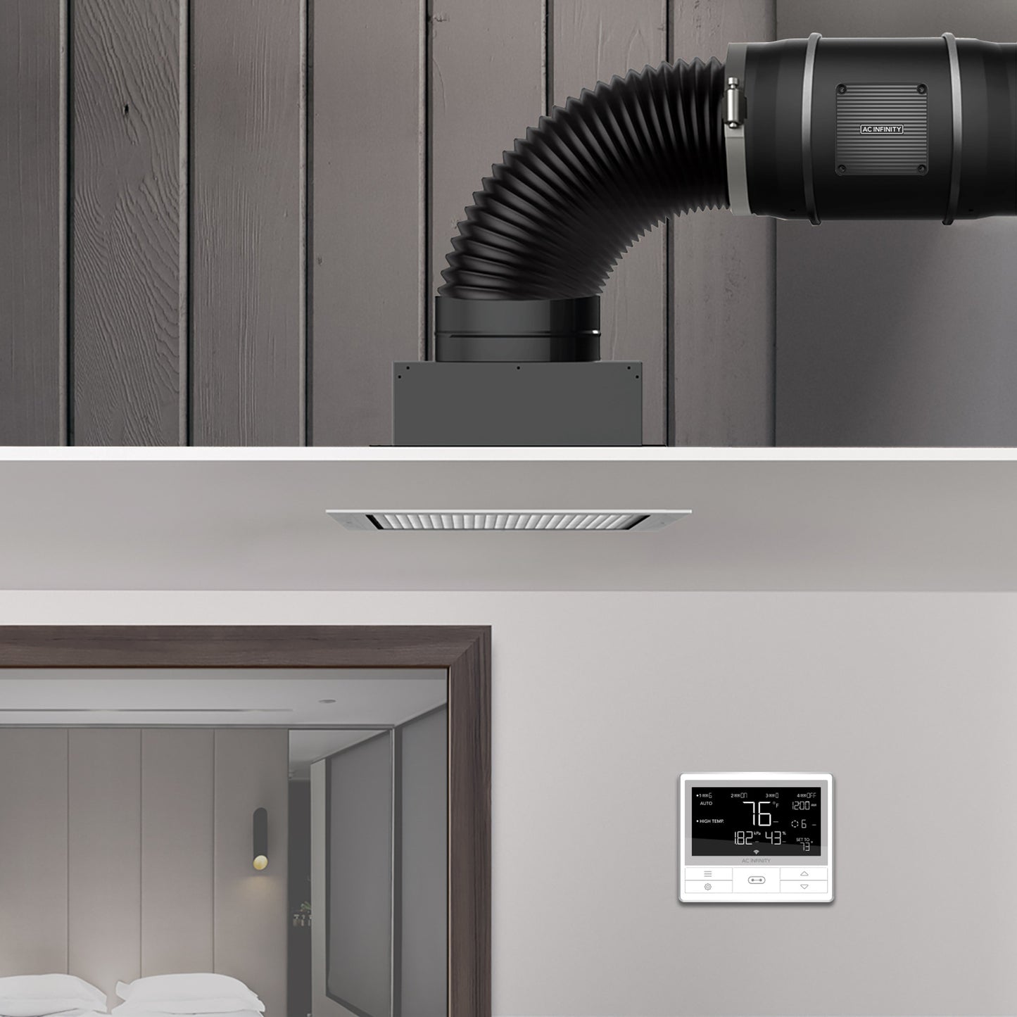 AC Infinity CLOUDWAY Whole House EC Fans w/ Temp & Humidity Controller (Sale 30% OFF)