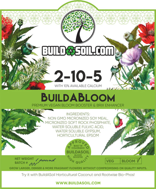 BuildASoil Build-A-Bloom (Booster de floraison végétalien haut de gamme et rehausseur Brix)