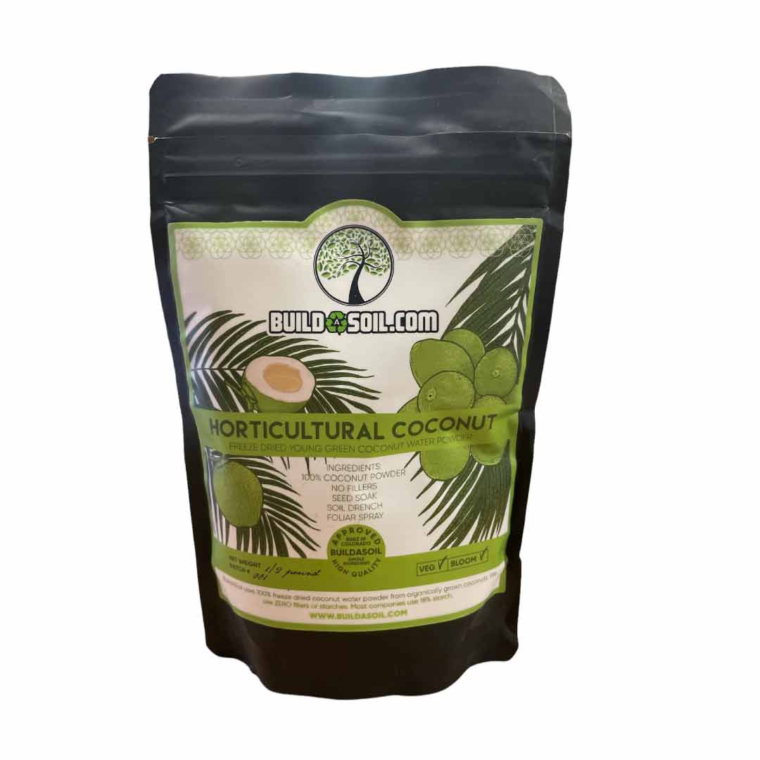 BuildASoil Young Green Coconut Water Powder (Horticultural Coconut)