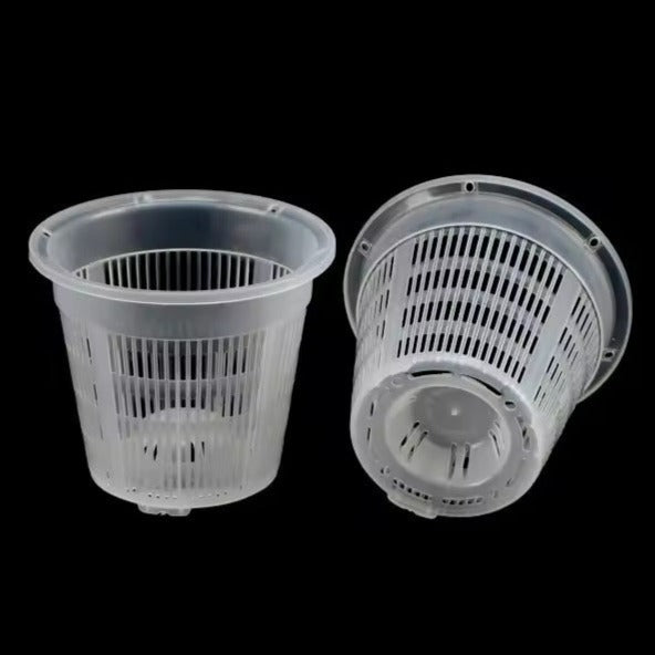 clear mesh pots