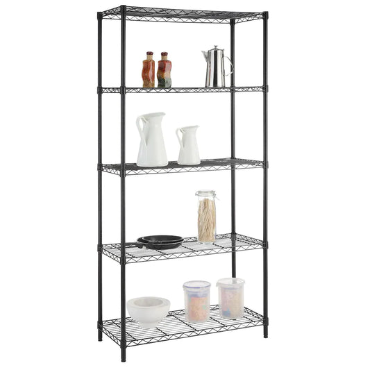 Commercial Grade Heavy Duty Steel Wire Shelving Unit (Black) (Special Order)