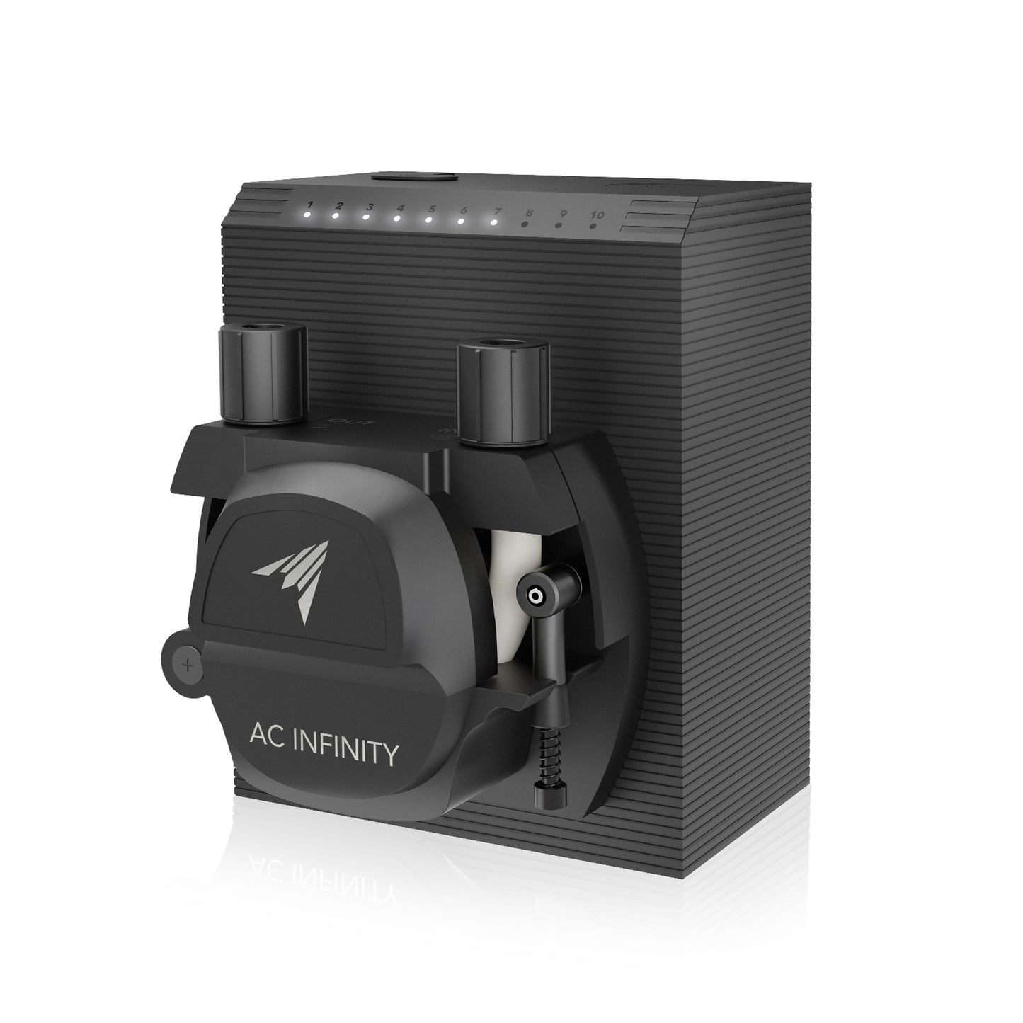 AC Infinity Peristaltic Pump, Two-Outlet Dosing Kit for Hydroponics, 10-Level Control, 210 mL/min